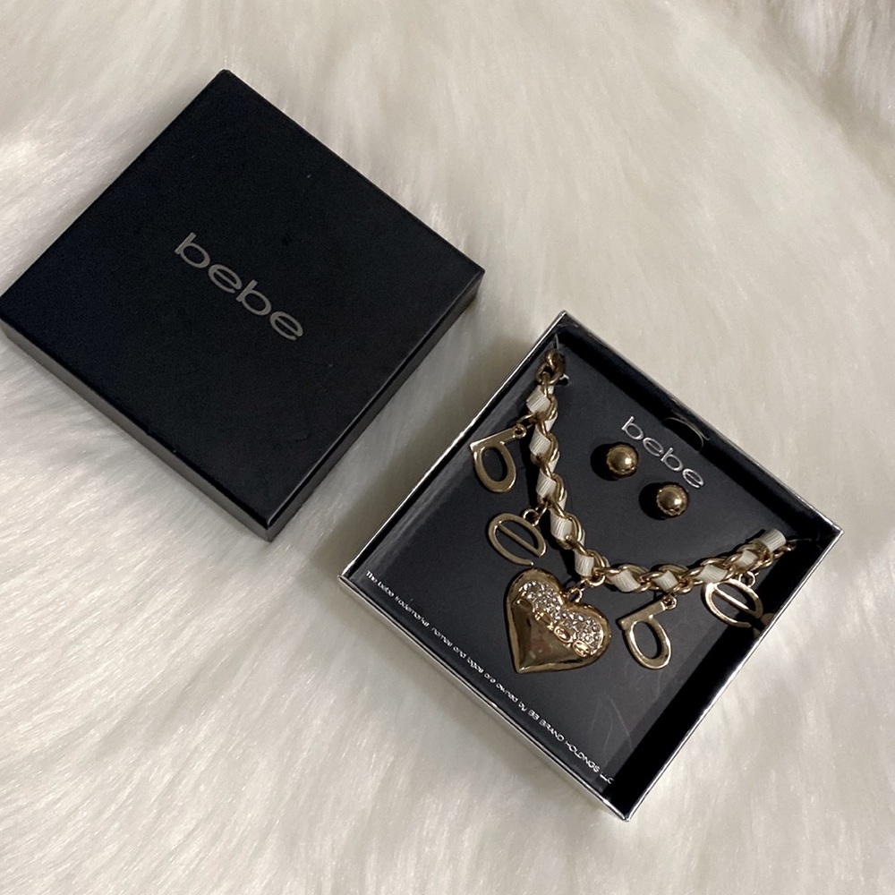 Bebe Earrings and Necklace Set NWT Excellent Condition - Picture 5 of 10